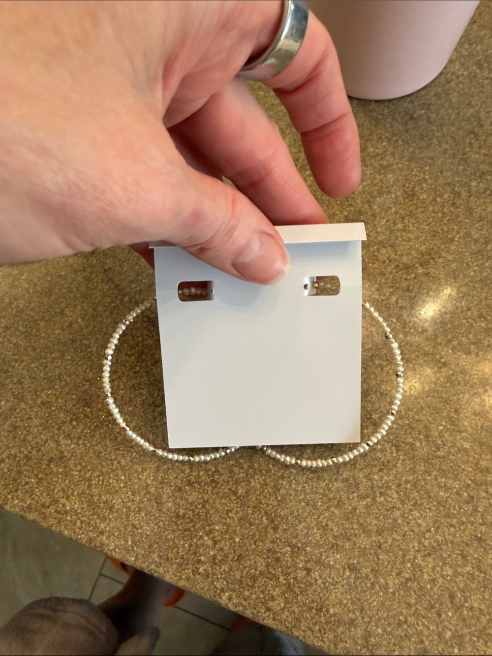 Kendra Scott Small Pearl Beaded Hoop Earrings - White - Picture 3 of 3